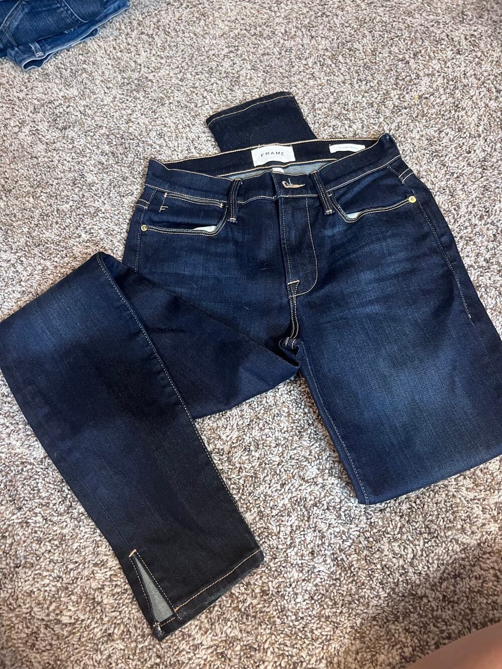 Frame dark jeans